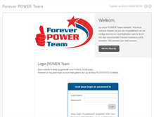 Tablet Screenshot of foreverpowerteam.com